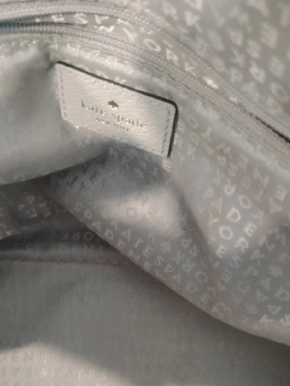 kate spade White Dome Satchel with Detachable Strap